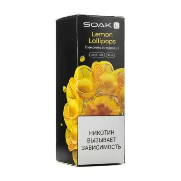 Жидкость SOAK L Lemon Lollipops 30 мл в Самаре
