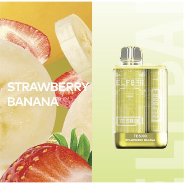 Elfbar TE5000 Strawberry Banana, 5000 тяг в Самаре
