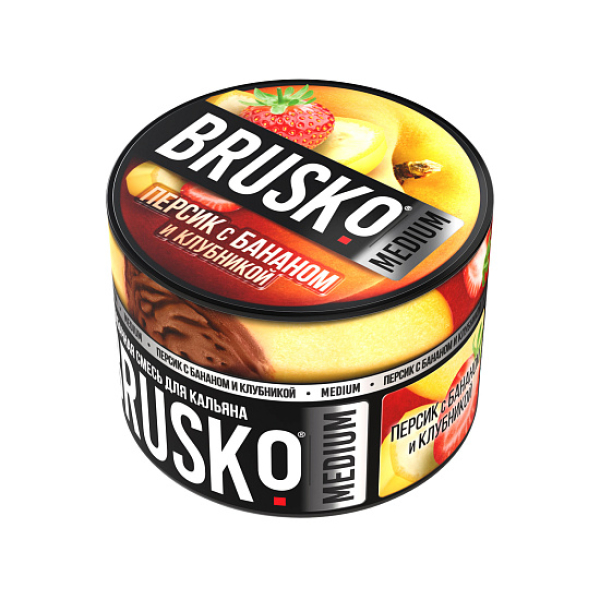 Смесь Brusko Персик с бананом и клубникой 50 гр в Самаре