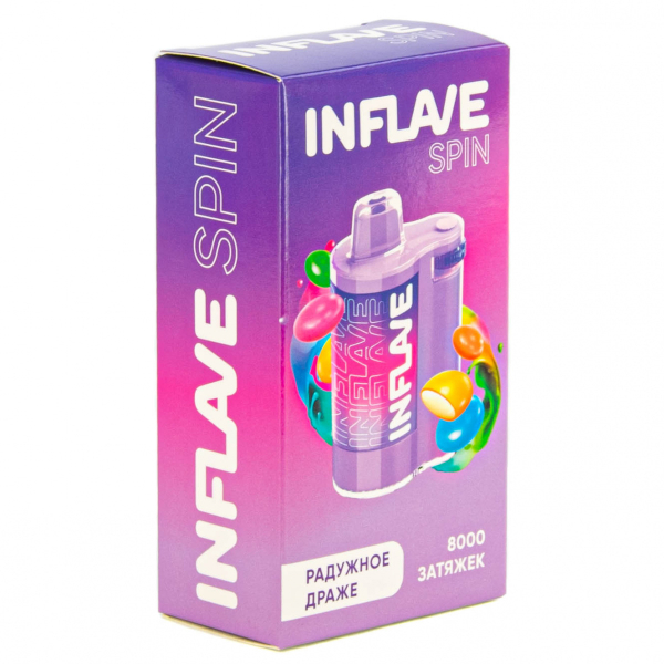 INFLAVE SPIN Радужное драже (8000 затяжек) в Самаре