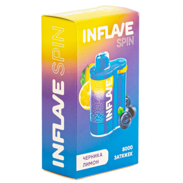 INFLAVE SPIN Черника лимон (8000 затяжек) в Самаре