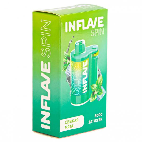 INFLAVE SPIN Свежая мята (8000 затяжек) в Самаре