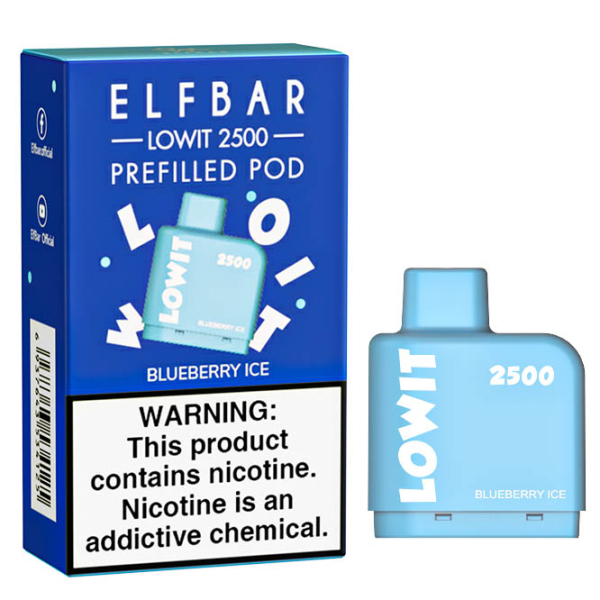 Картридж Elf Bar Lowit 2500 20 мг, 6 мл (Blueberry Ice) в Самаре
