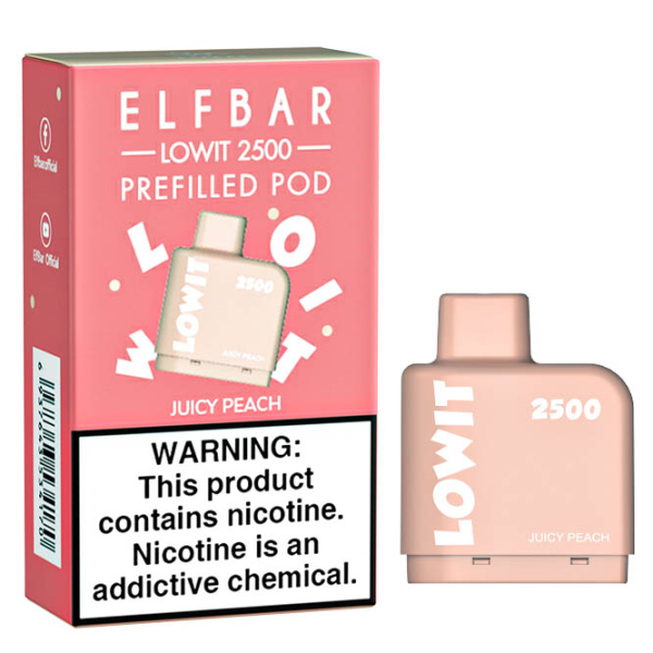 Картридж Elf Bar Lowit 2500 20 мг, 6 мл (Juicy Peach) в Самаре