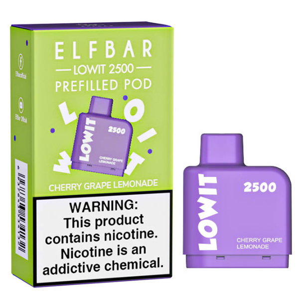 Картридж Elf Bar Lowit 2500 20 мг, 6 мл (Cherry Grape Lemonade) в Самаре