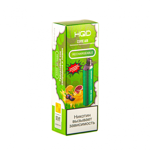 Hqd Cuvie Air Гранатовый Сок, Смородина И Лимон (4000 Затяжек) в Самаре