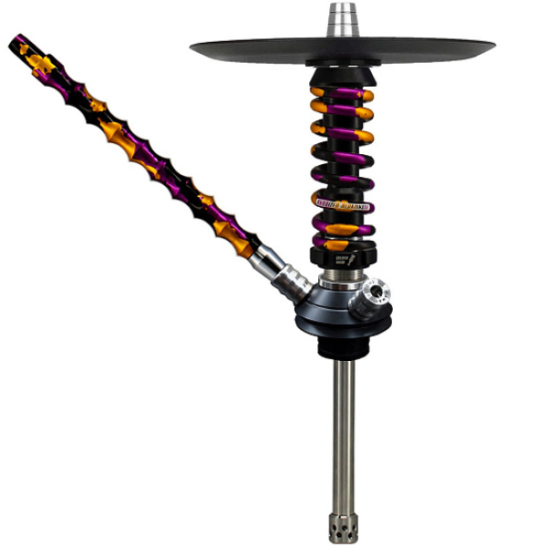 Кальян Mamay Custom Coilovers Micro Черный Пурпурно-Золотой Камуфляж  в Самаре