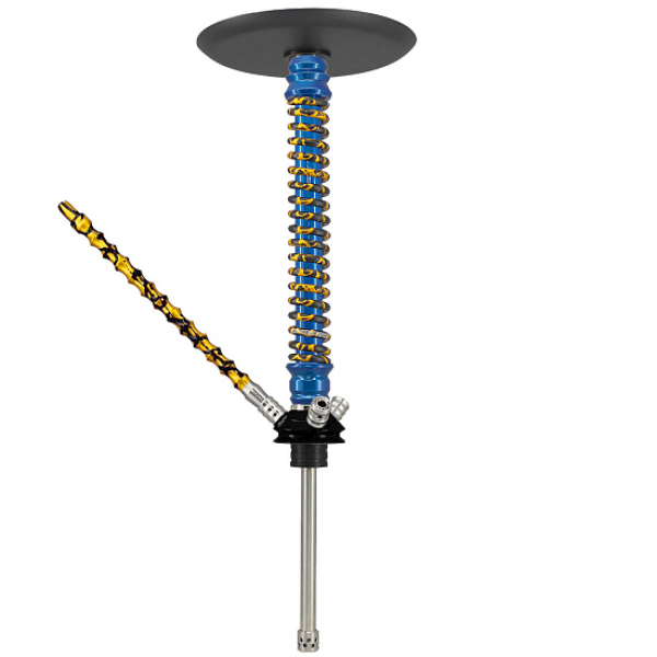 Кальян Mamay Custom V3 №12 Coilovers Голубой Золотой Сплеш  в Самаре