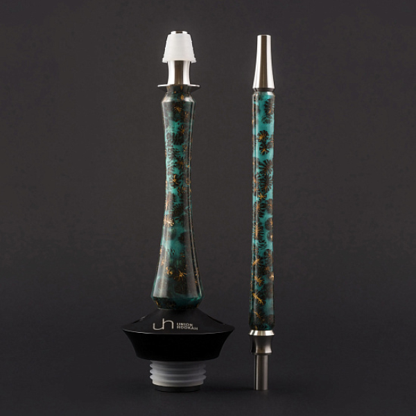 Кальян Union Hookah Sleek Акрил С Шишками Бирюзовый  в Самаре