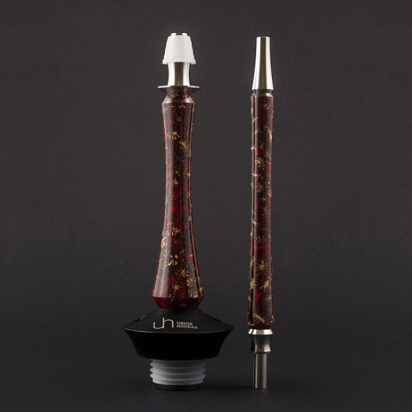 Кальян Union Hookah Sleek Акрил С Шишками Красный   в Самаре