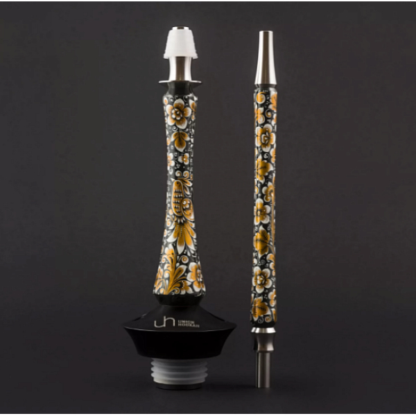 Кальян Union Hookah Sleek Хохлома Черный  в Самаре