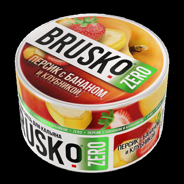 Смесь Brusko Персик С Бананом И Клубникой (Zero)  250 гр в Самаре