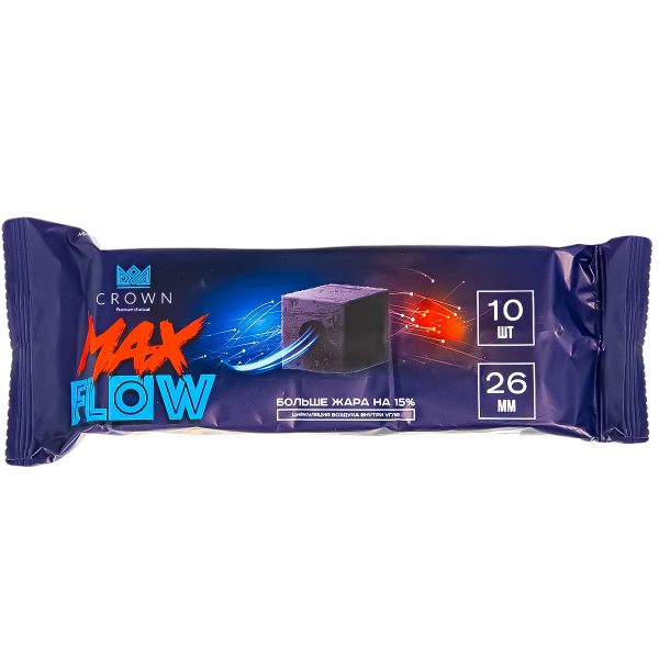 Уголь Crown Maxflow Кокосовый 10 Шт (26 Мм) в Самаре