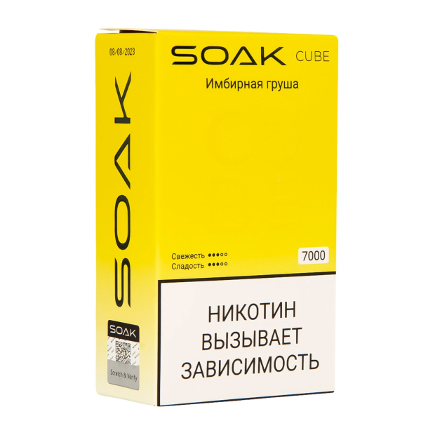 Soak Cube Имбирная Груша 7000 Затяжек в Самаре