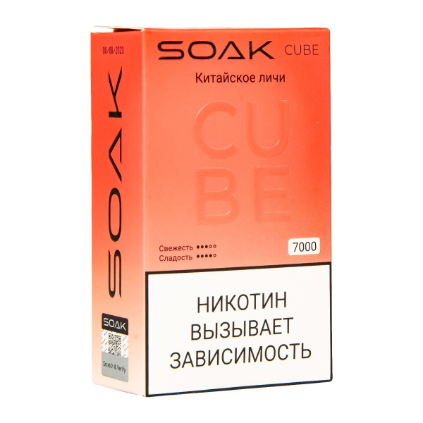 Soak Cube Китайское Личи 7000 Затяжек в Самаре