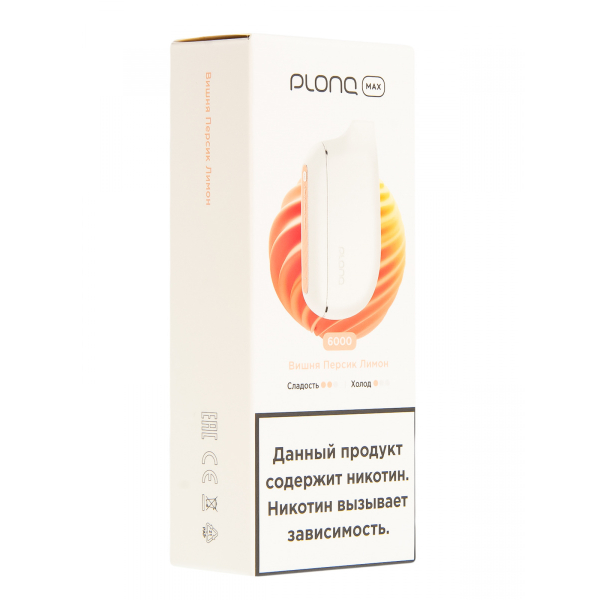 Plonq Max Вишня Персик Лимон (6000 Затяжек) 20 Мг в Самаре