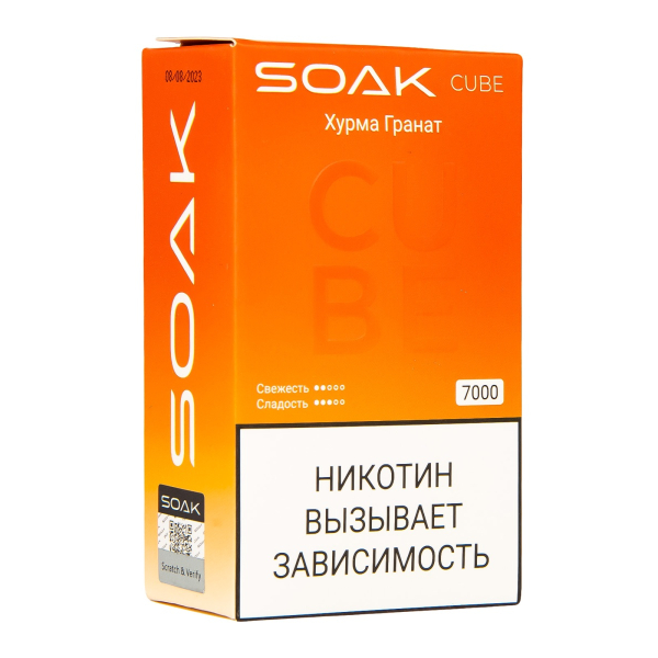 Soak Cube Хурма Гранат 7000 Затяжек в Самаре