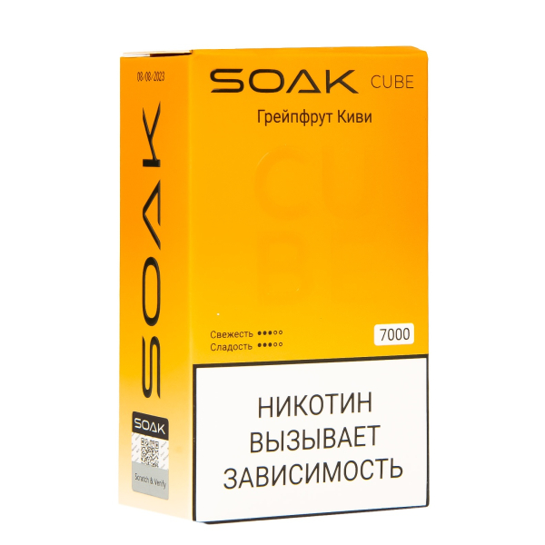 Soak Cube Грейпфрут Киви 7000 Затяжек в Самаре