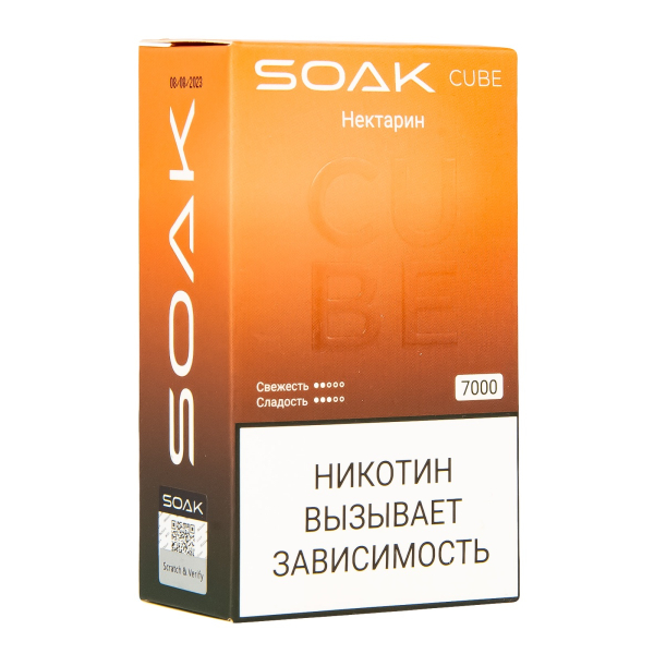 Soak Cube Нектарин 7000 Затяжек в Самаре