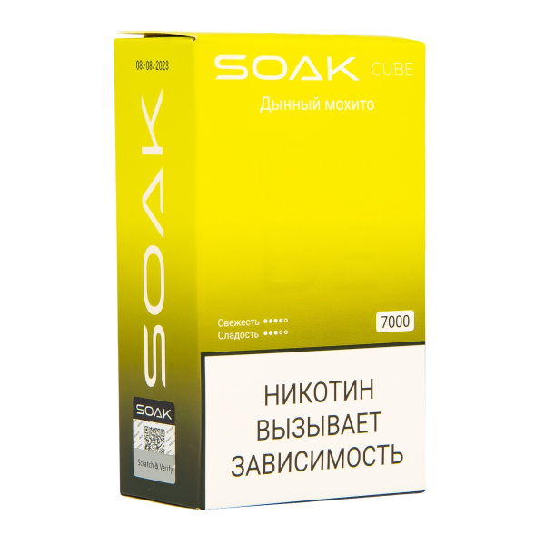 Soak Cube Дынный Мохито 7000 Затяжек в Самаре