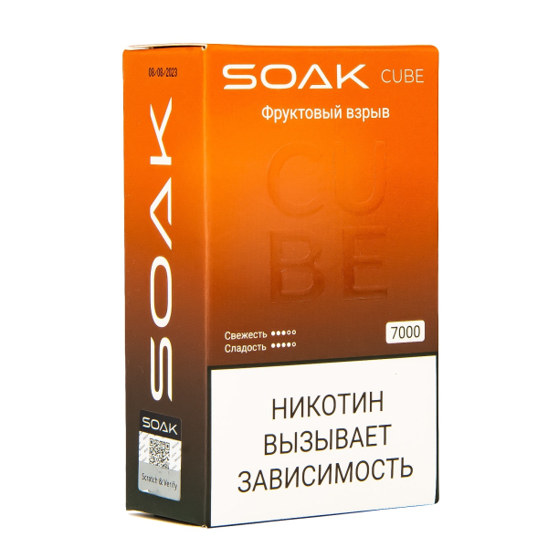 Soak Cube Фруктовый Взрыв 7000 Затяжек в Самаре