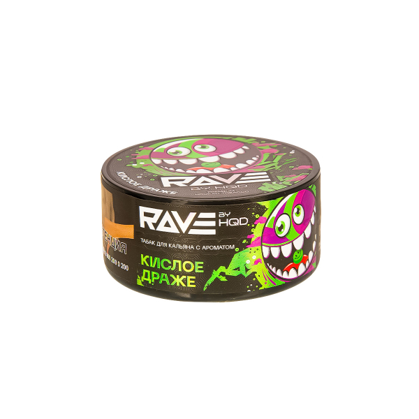Табак Rave By Hqd Кислое Драже  25 грамм в Самаре