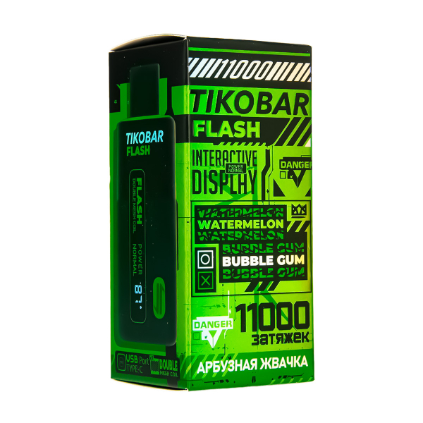 Электронка Tikobar Flash Арбузная Жвачка 11000 Затяжек в Самаре
