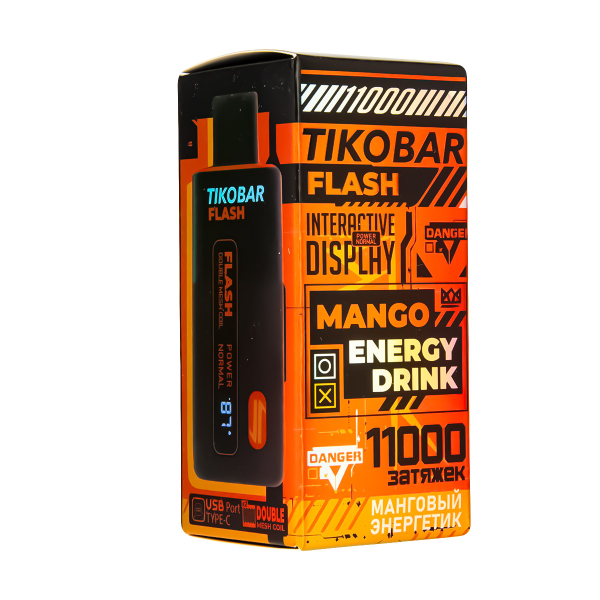 Электронка Tikobar Flash Манговый Энергетик 11000 Затяжек в Самаре