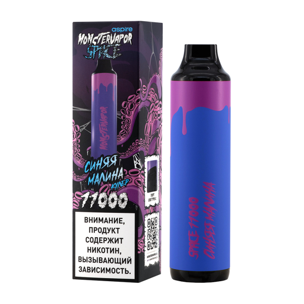 Электронка Monstervapor Space Синяя Малина (11000 Затяжек) в Самаре