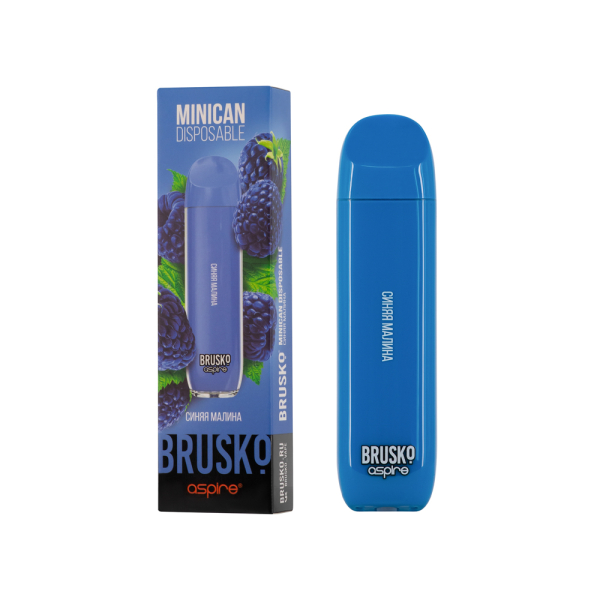 Электронка Brusko Minican Синяя Малина (1500 Затяжек) в Самаре