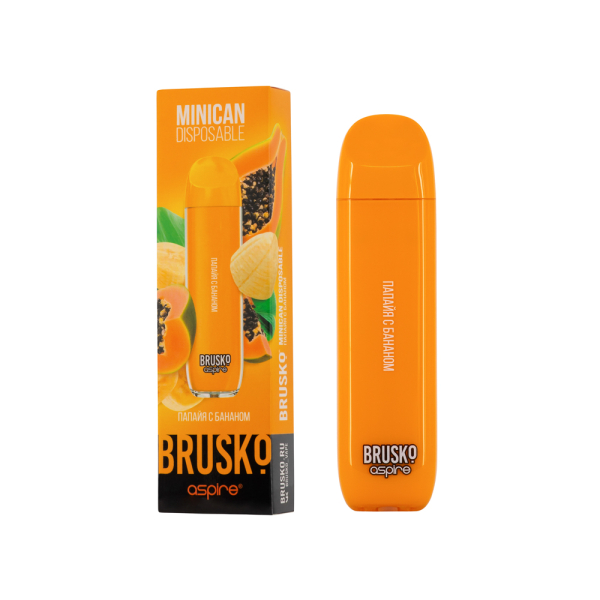 Электронка Brusko Minican Папайя С Бананом(1500 Затяжек) в Самаре