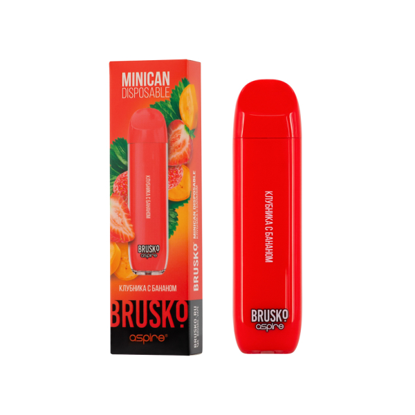 Электронка Brusko Minican Клубника С Бананом (1500 Затяжек) в Самаре
