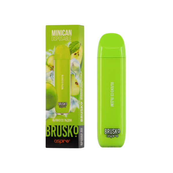 Электронка Brusko Minican Яблоко Со Льдом (1500 Затяжек) в Самаре