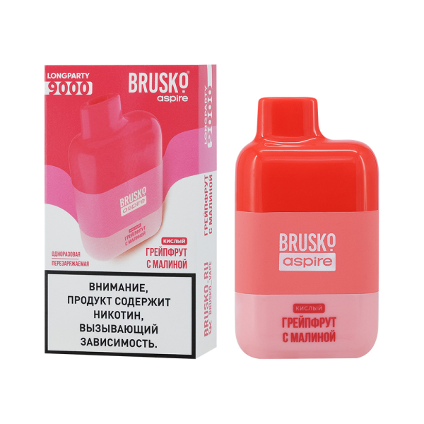 Электронка Brusko Longparty Грейпфрут И Малина (9000 Затяжек) в Самаре
