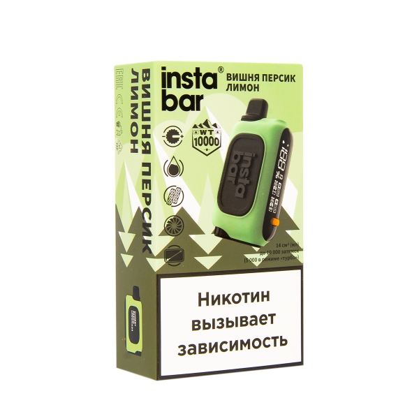 Электронка Plonq Instabar Вишня Персик Лимон (10000 Затяжек) 20 Мг в Самаре