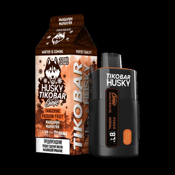 Электронка Tikobar Husky Сибирь Мандарин Маракуйя 12000 Затяжек в Самаре