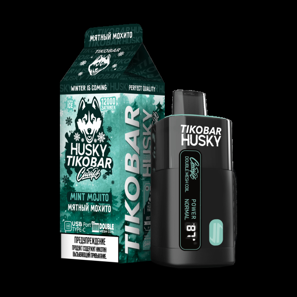 Электронка Tikobar Husky Сибирь Мятный Мохито 12000 Затяжек в Самаре