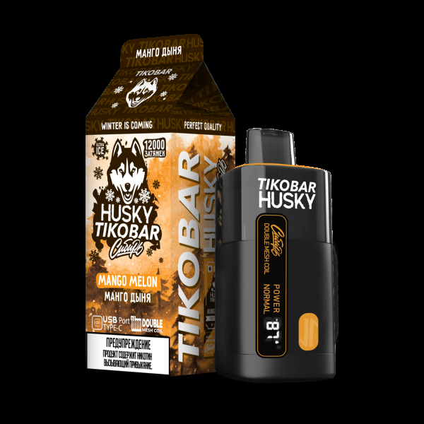 Электронка Tikobar Husky Сибирь Манго Дыня 12000 Затяжек в Самаре