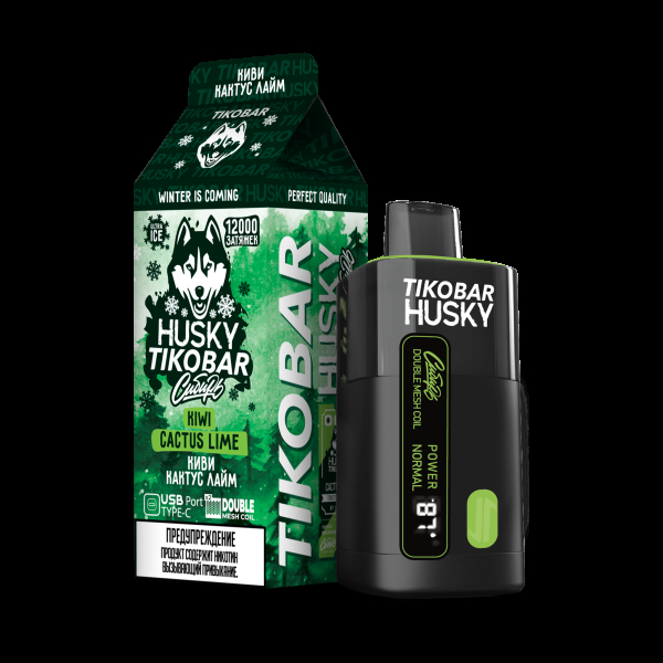 Электронка Tikobar Husky Сибирь Киви Кактус Лайм 12000 Затяжек в Самаре