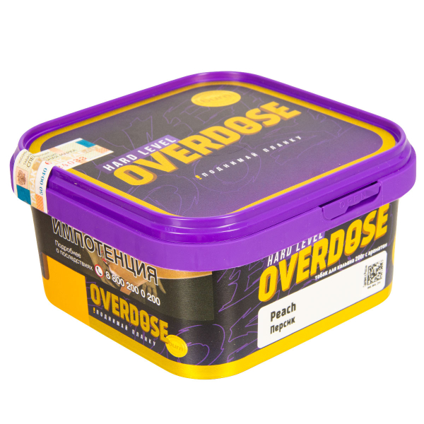 Табак Overdose Peach  200 грамм в Самаре