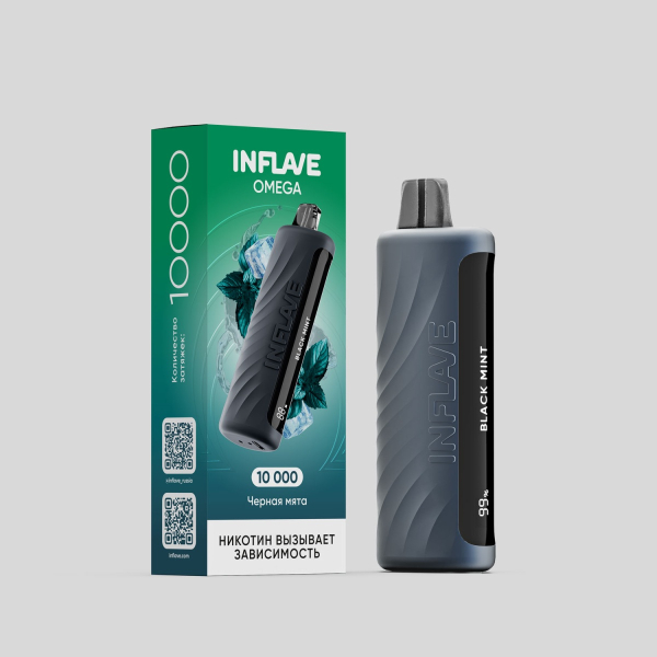 Электронка Inflave Omega Черная Мята (10000 Затяжек) в Самаре