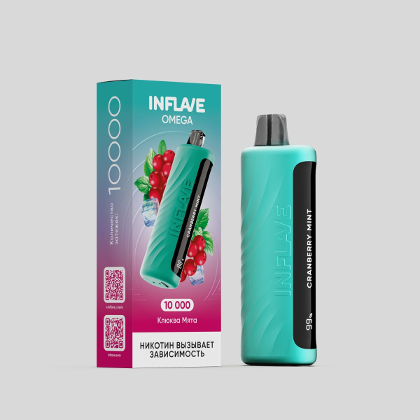 Электронка Inflave Omega Клюква Мята (10000 Затяжек) в Самаре