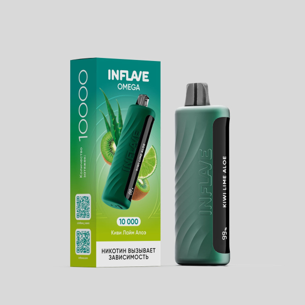 Электронка Inflave Omega Киви Лайм Алоэ (10000 Затяжек) в Самаре