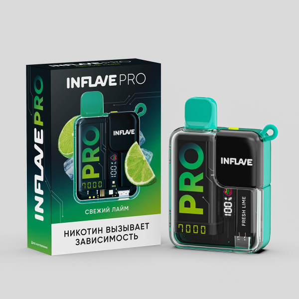 Электронка Inflave Pro Свежий Лайм (7000 Затяжек) в Самаре