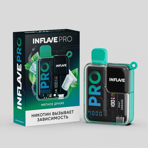 Электронка Inflave Pro Мятное Драже (7000 Затяжек) в Самаре