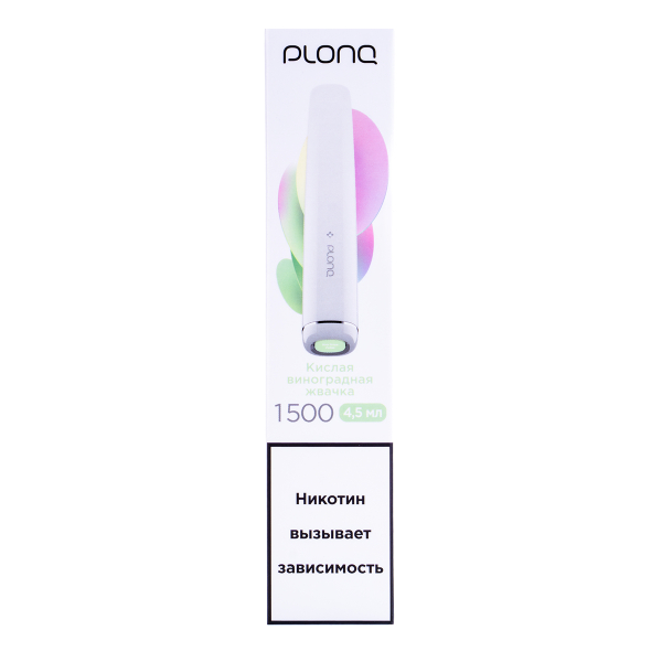 Электронка Plonq Plus Виноградная Жвачка (1500 Затяжек) 20 Мг в Самаре