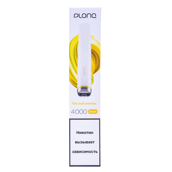 Электронка Plonq Plus Pro Кислый Ананас (4000 Затяжек) 20 Мг в Самаре