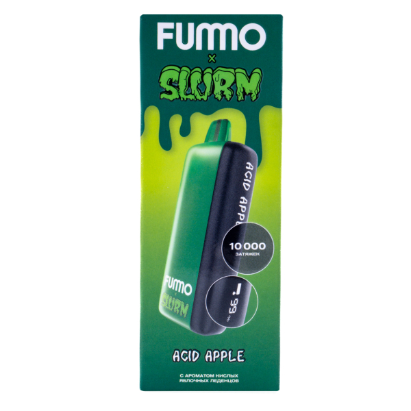 Электронка Fummo Indic Slurm Кислые Яблочные Леденцы (10 000 Затяжек) в Самаре