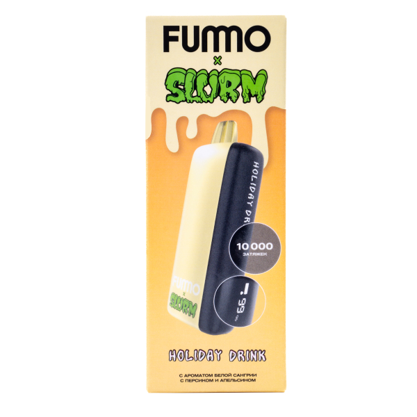 Электронка Fummo Indic Slurm Белая Сангрия С Персиком И Апельсином (10 000 Затяжек) в Самаре