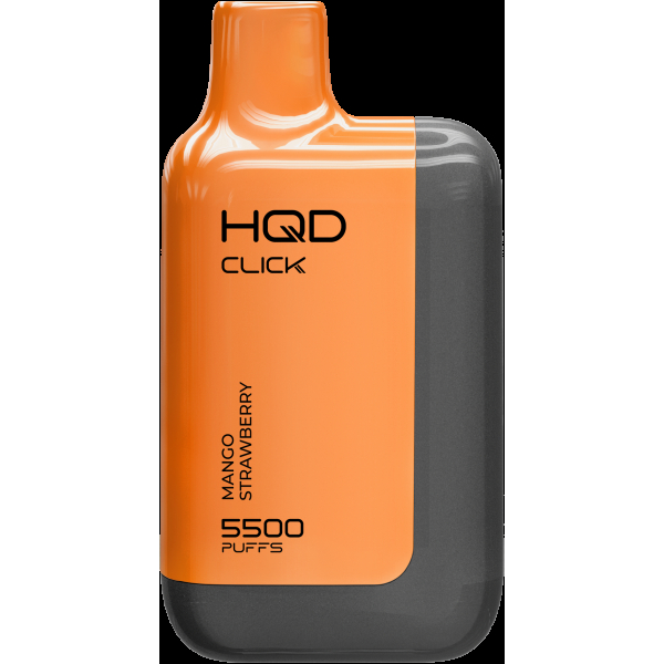 POD-система Hqd Click Устройство + Картридж Манго Клубника (5500 Затяжек) в Самаре